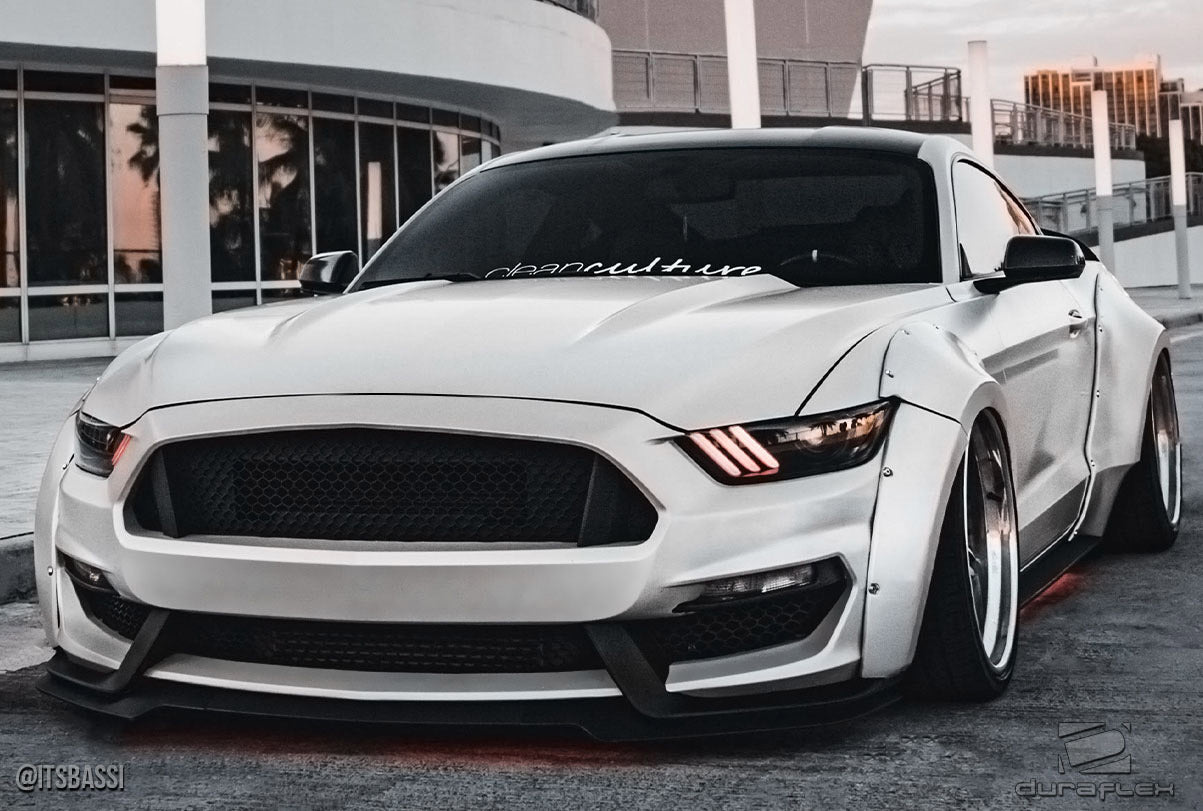 2015-2017 Ford Mustang Duraflex Grid Wide Body Kit - 8 Piece