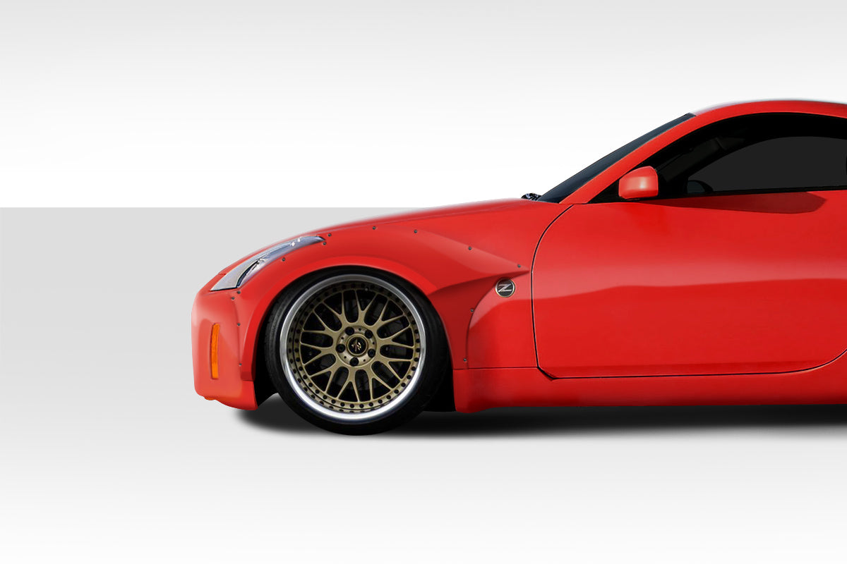 2003-2008 Nissan 350Z Z33 Duraflex Circuit Fender Flares Kit - 4 Piece