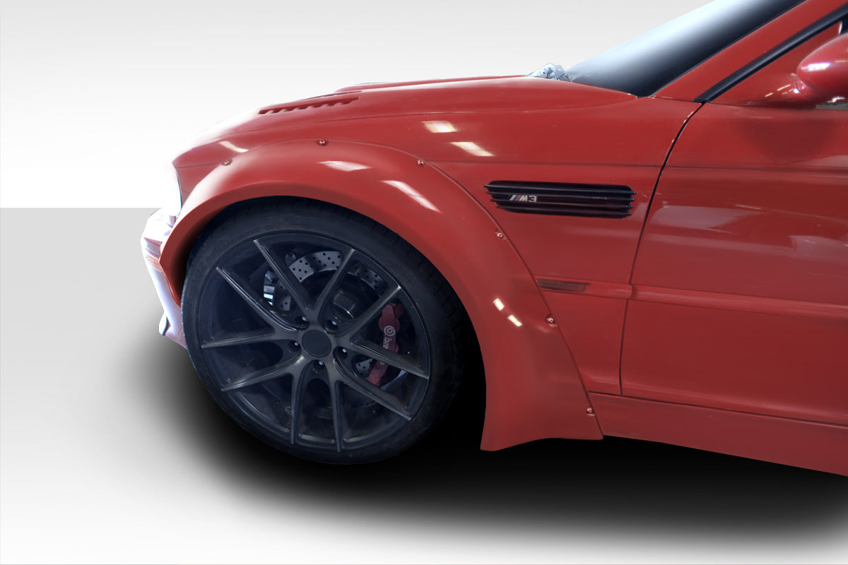 2001-2006 BMW M3 E46 Duraflex Circuit 50mm Fender Flares Kit - 4 Piece