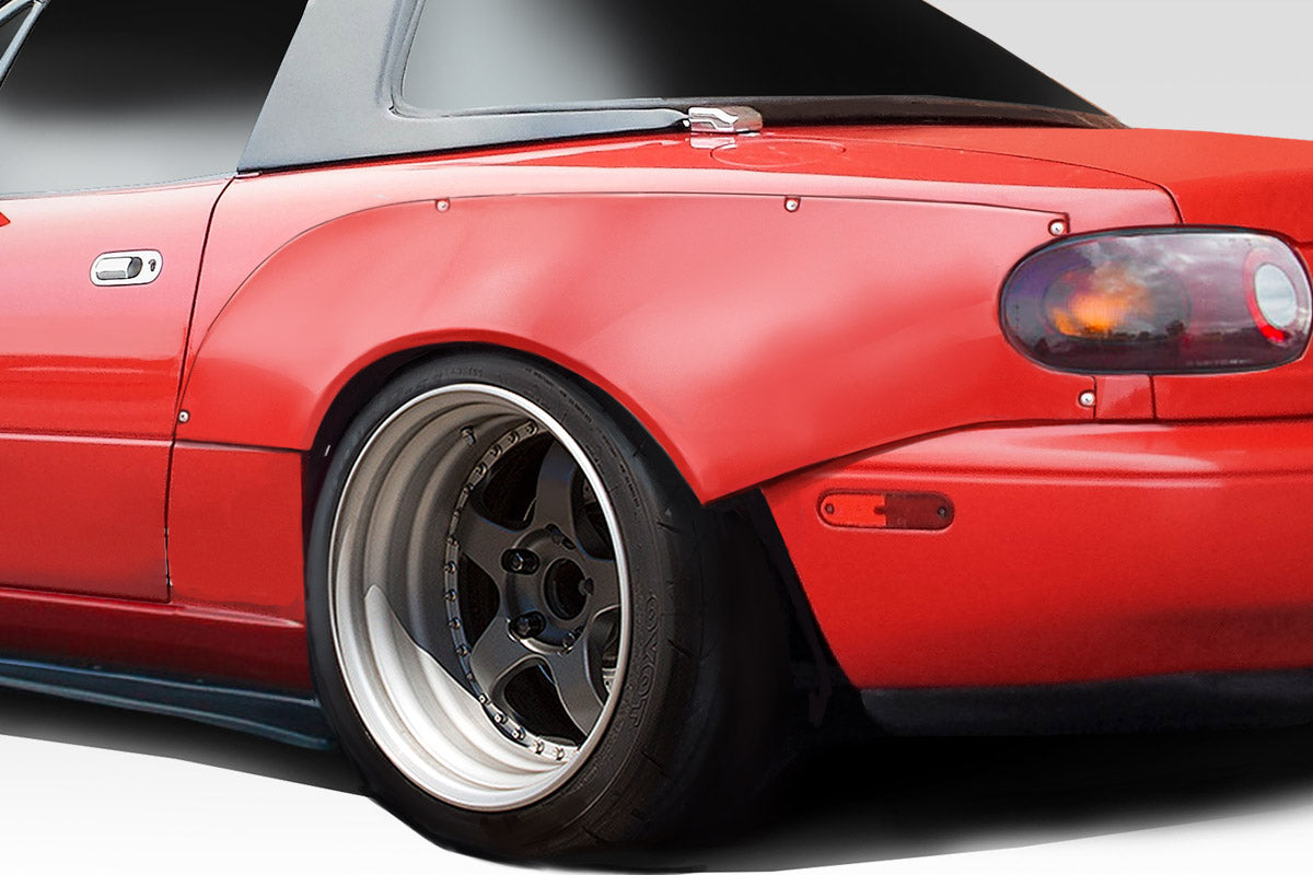1990-1997 Mazda Miata Duraflex Circuit Rear Fender Flares (+40mm) - 2 Piece
