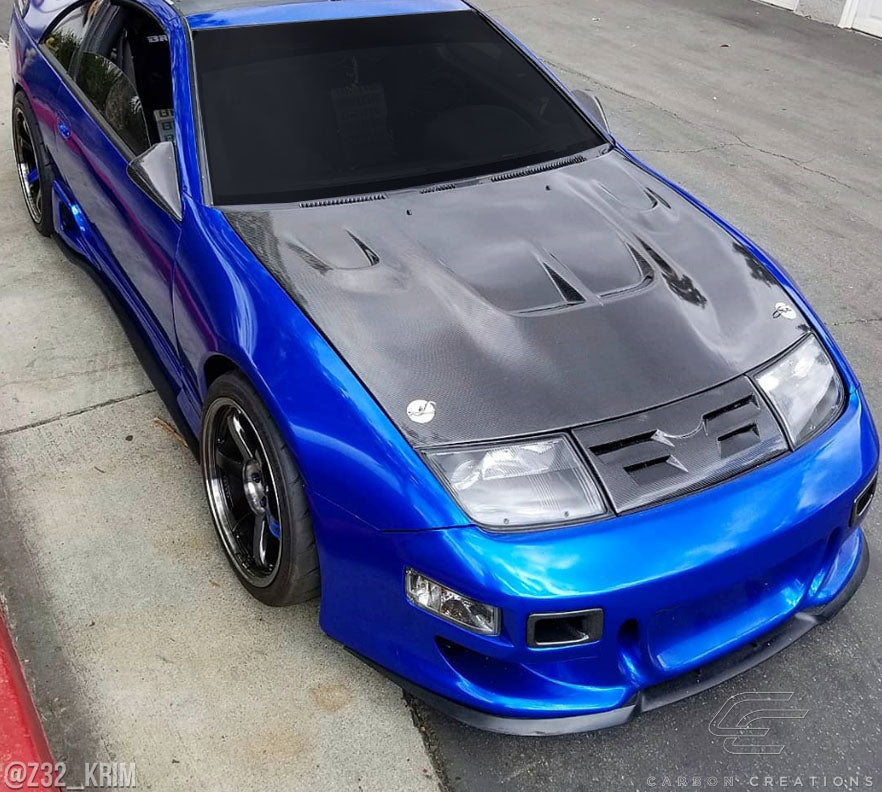 1990-1996 Nissan 300ZX Z32 Carbon Creations DriTech Type B Hood - 1 Piece
