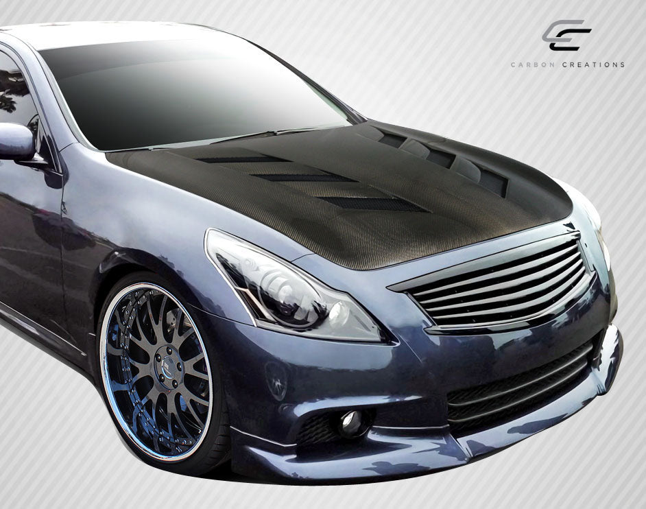 2007-2013 Infiniti G Sedan G25 G35 G37 / 2015 Q40 Carbon Creations DriTech AM-S Hood - 1 Piece