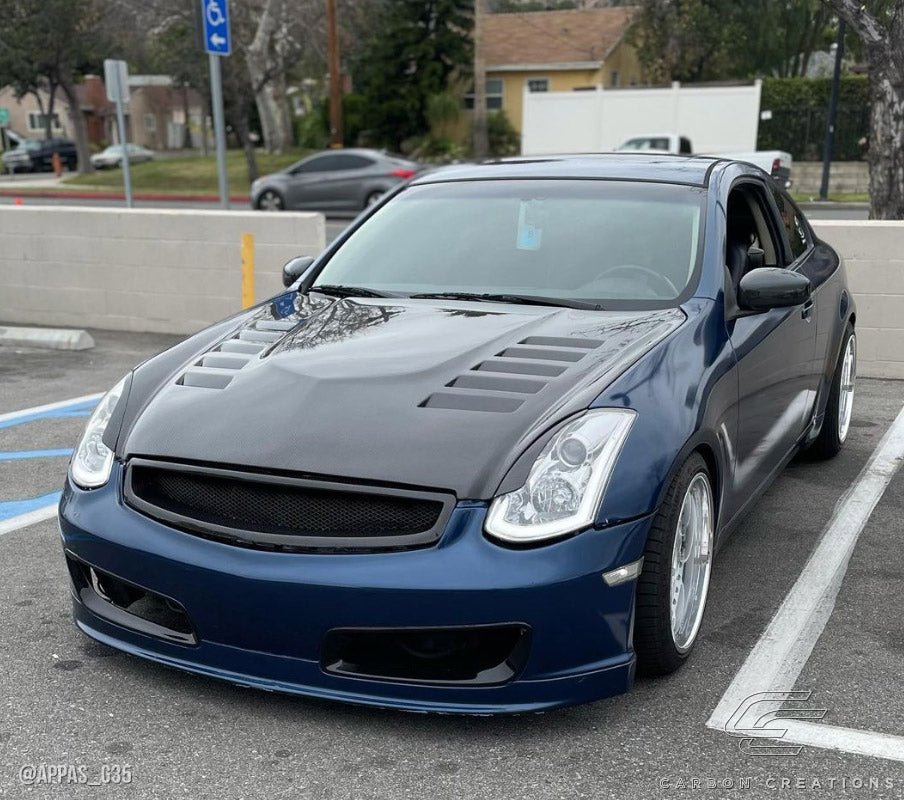 2003-2007 Infiniti G Coupe G35 Carbon Creations DriTech O Design Hood - 1 Piece