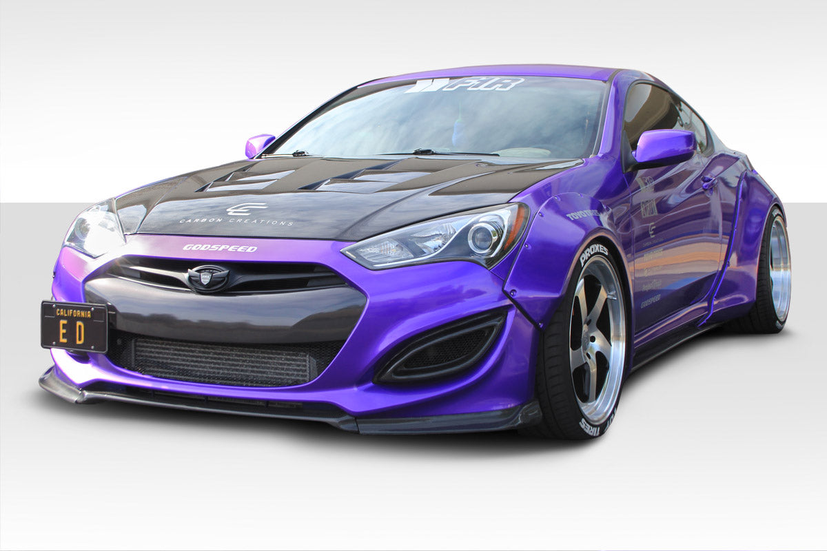 2010-2016 Hyundai Genesis Coupe 2dr Duraflex Circuit 75 MM Fender Flare Kit - 4 Piece