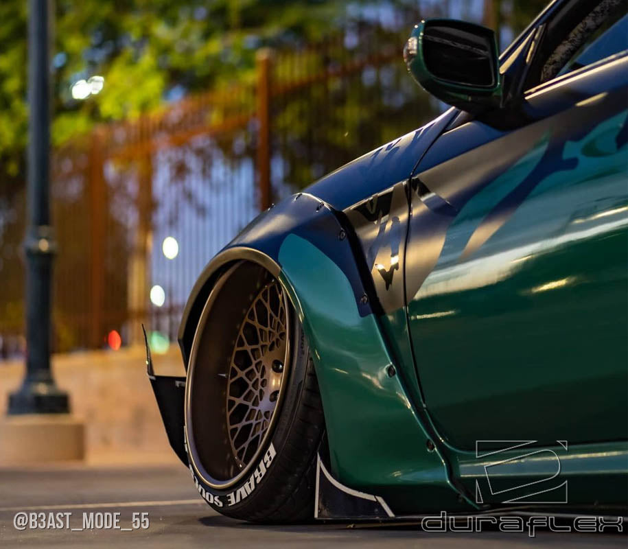 2010-2016 Hyundai Genesis Coupe 2dr Duraflex Circuit 75 MM Fender Flare Kit - 4 Piece