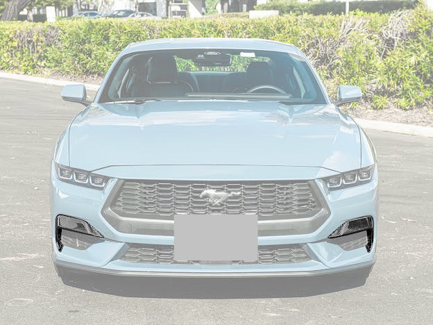 2024-UP FORD MUSTANG ECOBOOST | CARBON FIBER FRONT LOWER SIDE GRILLE INSERTS PAIR