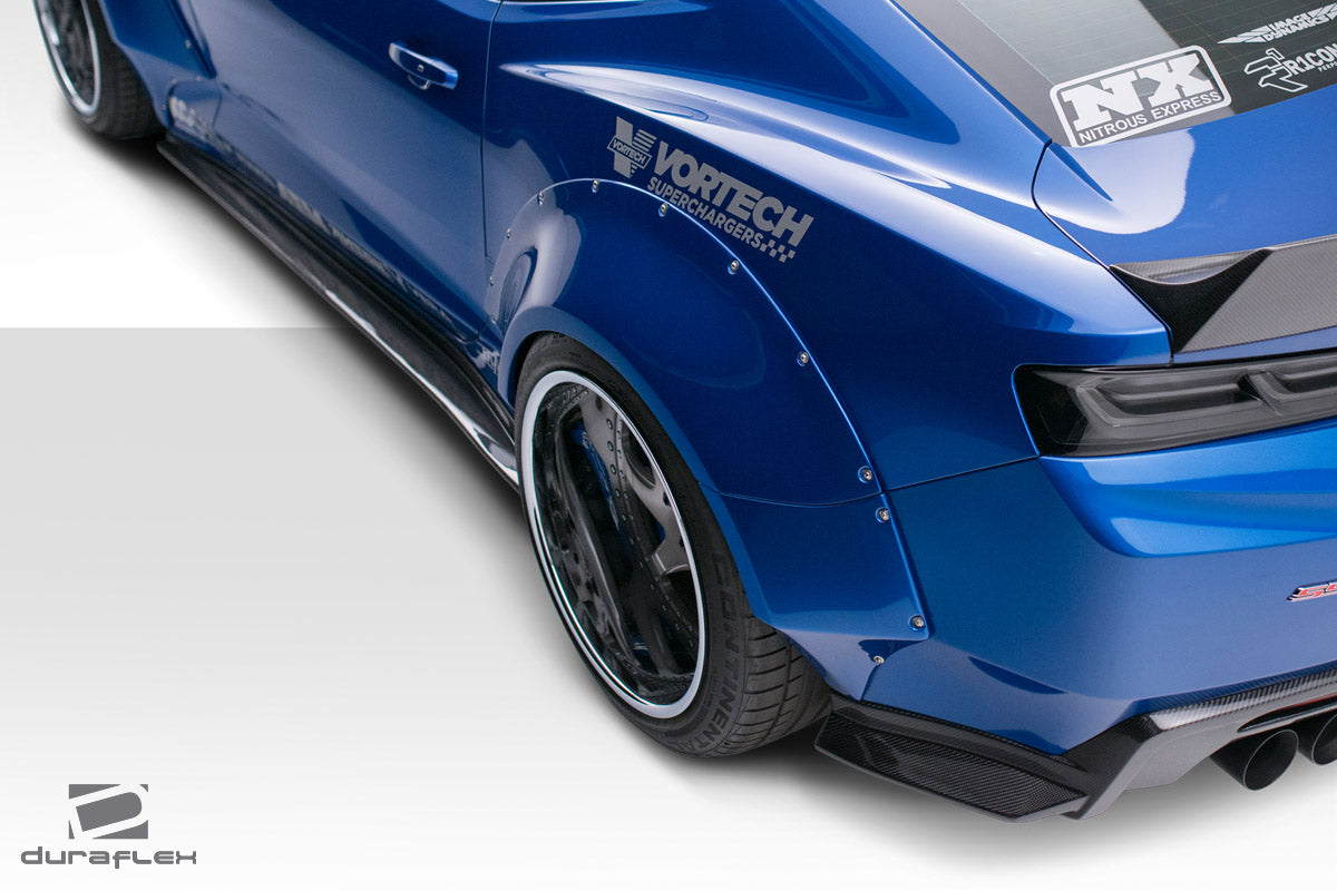 2016-2018 Chevrolet Camaro Duraflex Grid Rear Fender Flares - 4 Piece