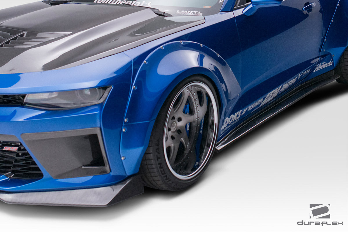 2016-2018 Chevrolet Camaro Duraflex Grid Front Fender Flares - 4 Piece