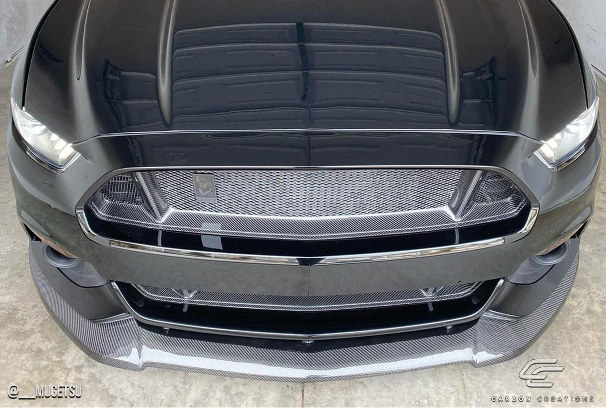 2015-2017 Ford Mustang Carbon Creations CVX Front Lip Spoiler - 1 Piece