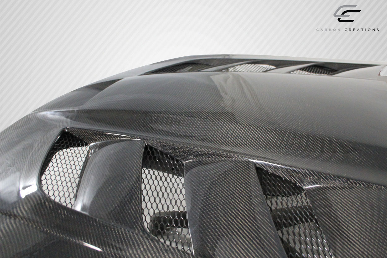 2005-2010 Jeep Grand Cherokee Carbon Creations DriTech Viper Look Hood - 1 Piece