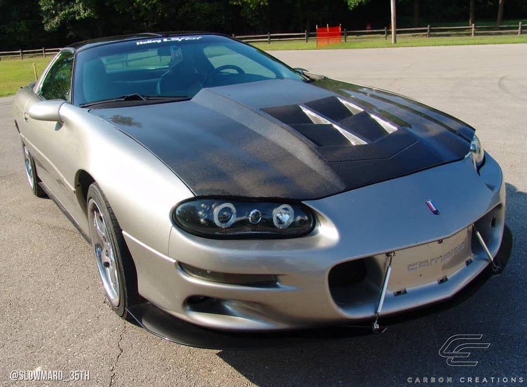 1998-2002 Chevrolet Camaro Carbon Creations DriTech ZL1 Look Hood - 1 Piece