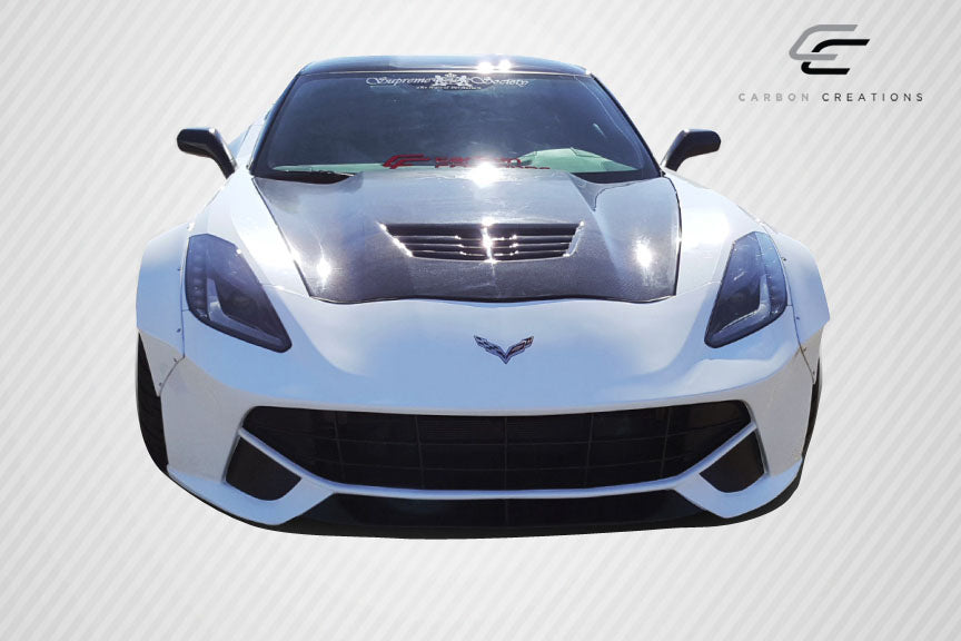 2014-2019 Chevrolet Corvette C7 Carbon Creations DriTech Z06 Look Hood- 1 Piece
