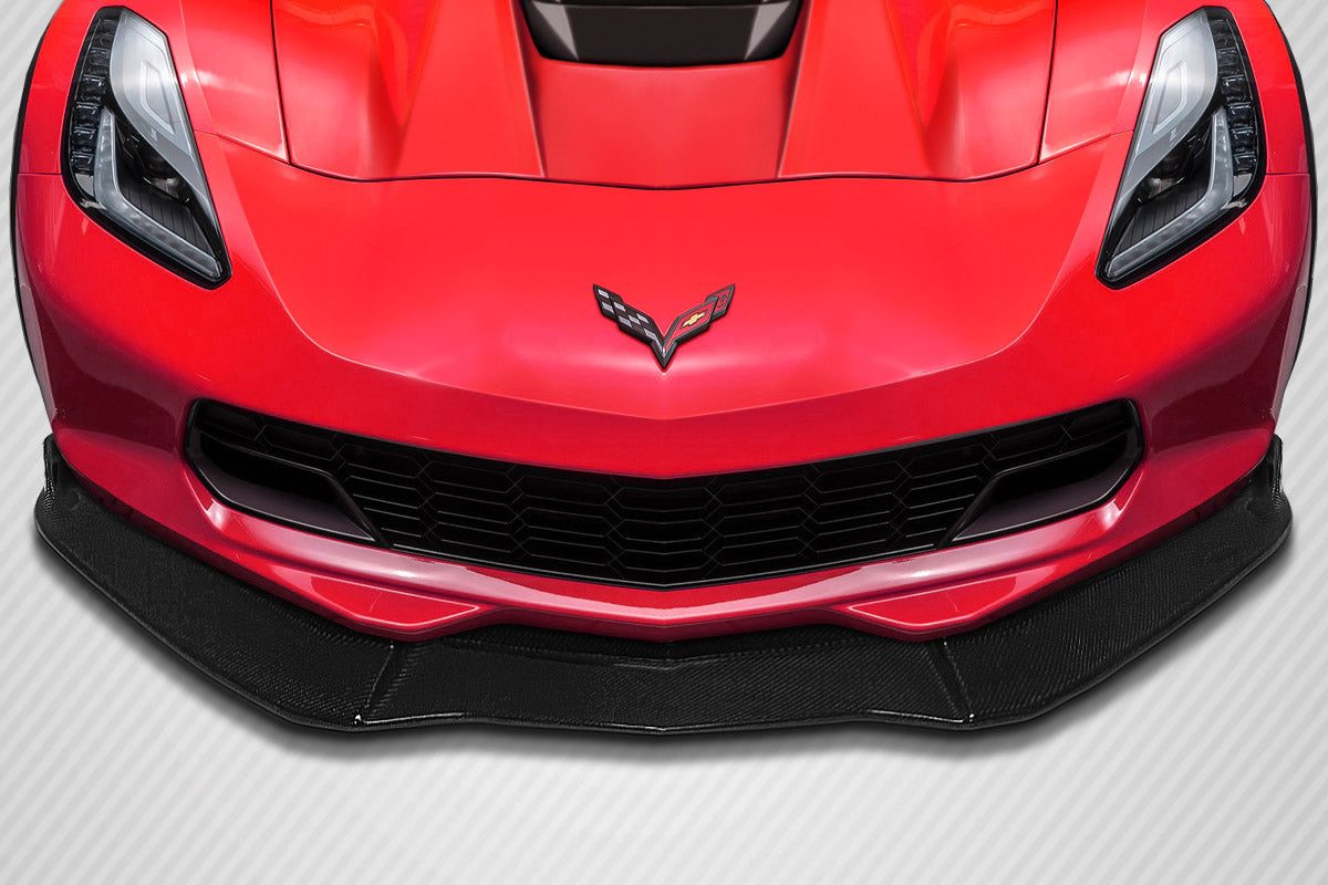2014-2019 Chevrolet Corvette C7 Carbon Creations DriTech GT Concept Front Lip Under Air Dam Spoiler - 1 Piece