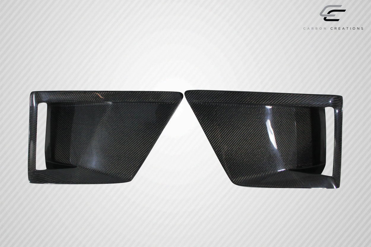 2016-2018 Chevrolet Camaro Carbon Creations DriTech Grid Front Bumper Air Duct Extensions Add Ons Spat Extensions - 2 Piece