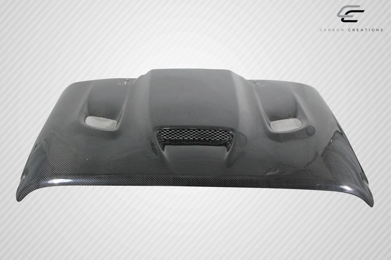 2007-2018 Jeep Wrangler Carbon Creations DriTech Hellcat Look Hood - 1 Piece