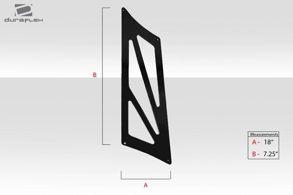 Universal 66" Duraflex VRX V2 Short Wing Complete Kit - 9 Piece