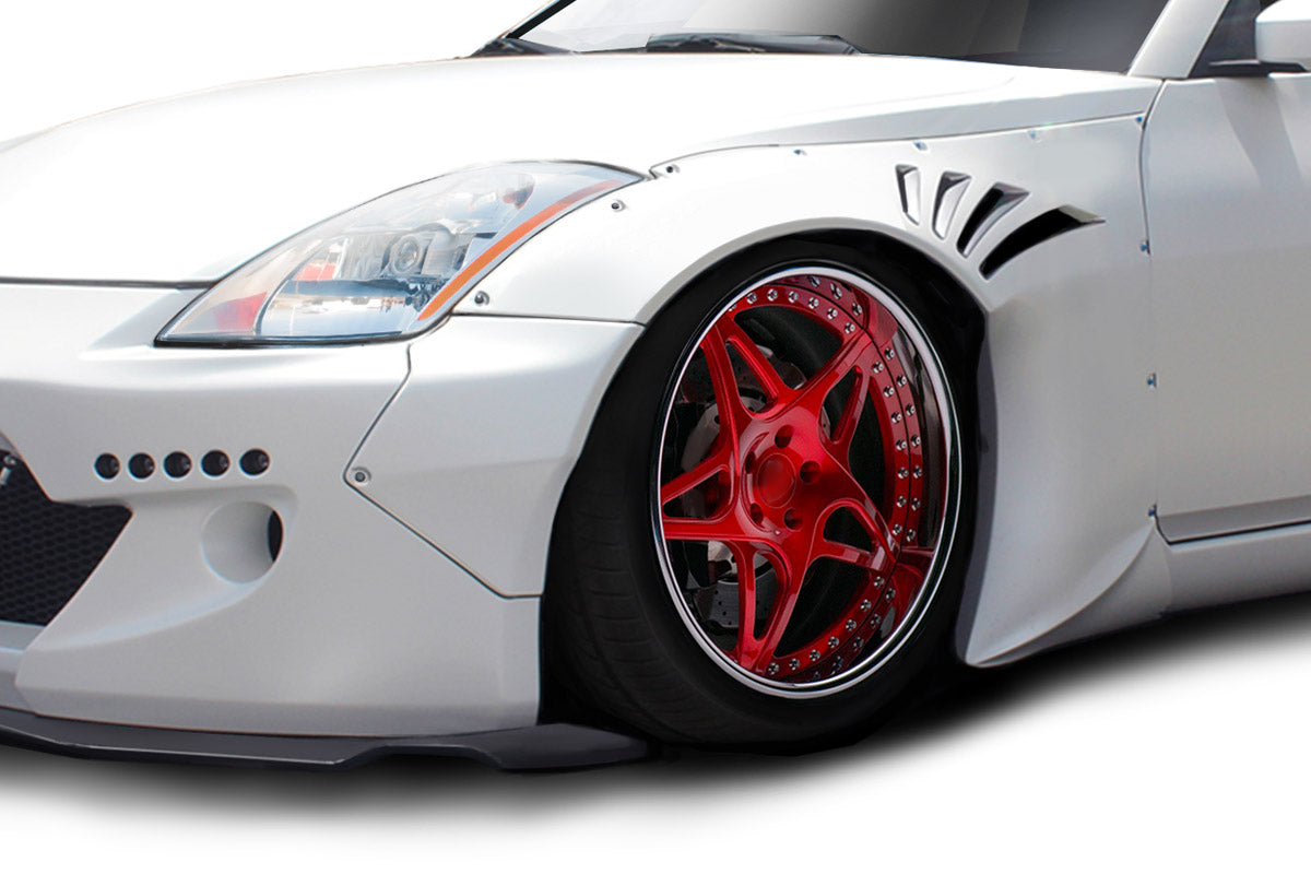 2003-2008 Nissan 350Z Z33 Duraflex RBS Front Fender Flares (+40mm) - 2 Piece