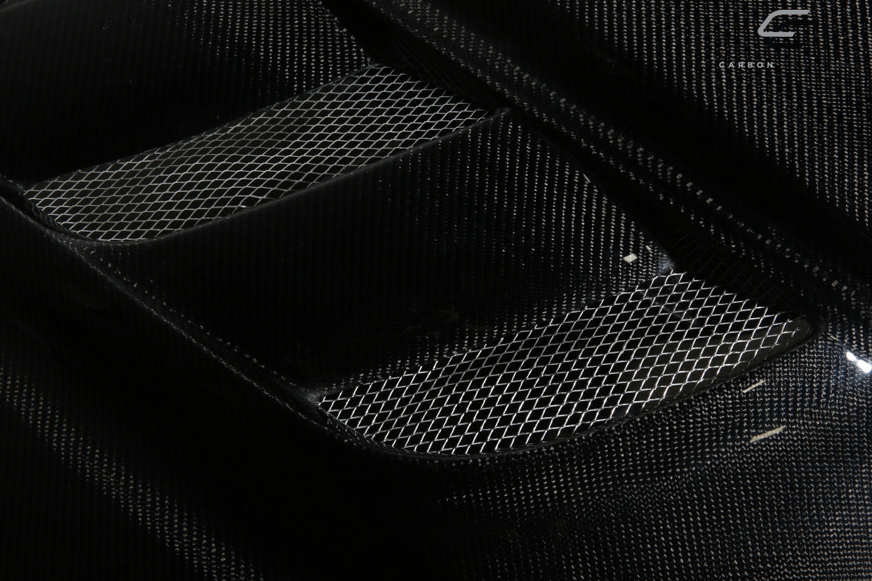 2012-2015 Toyota Tacoma Carbon Creations Viper Look Hood - 1 Piece