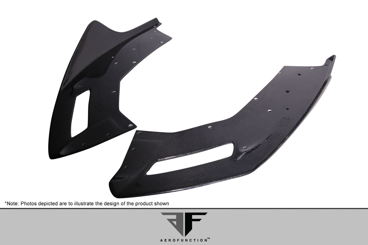 2011-2017 Lamborghini Aventador LP 700 Carbon AF-1 Front Aero Splitters ( CFP ) - 2 Piece