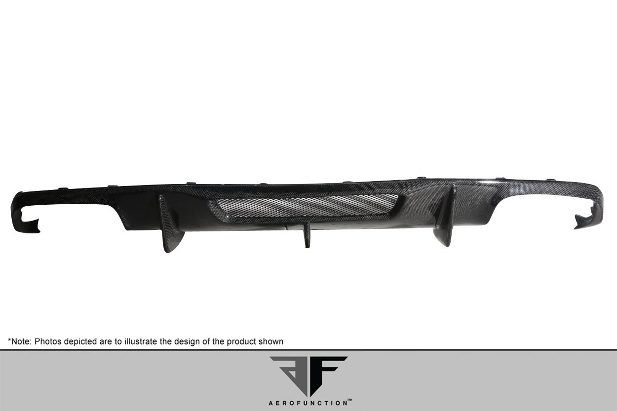 2012-2018 Mercedes W218 CLS63 Carbon AF-1 Rear Diffuser ( CFP ) - 1 Piece