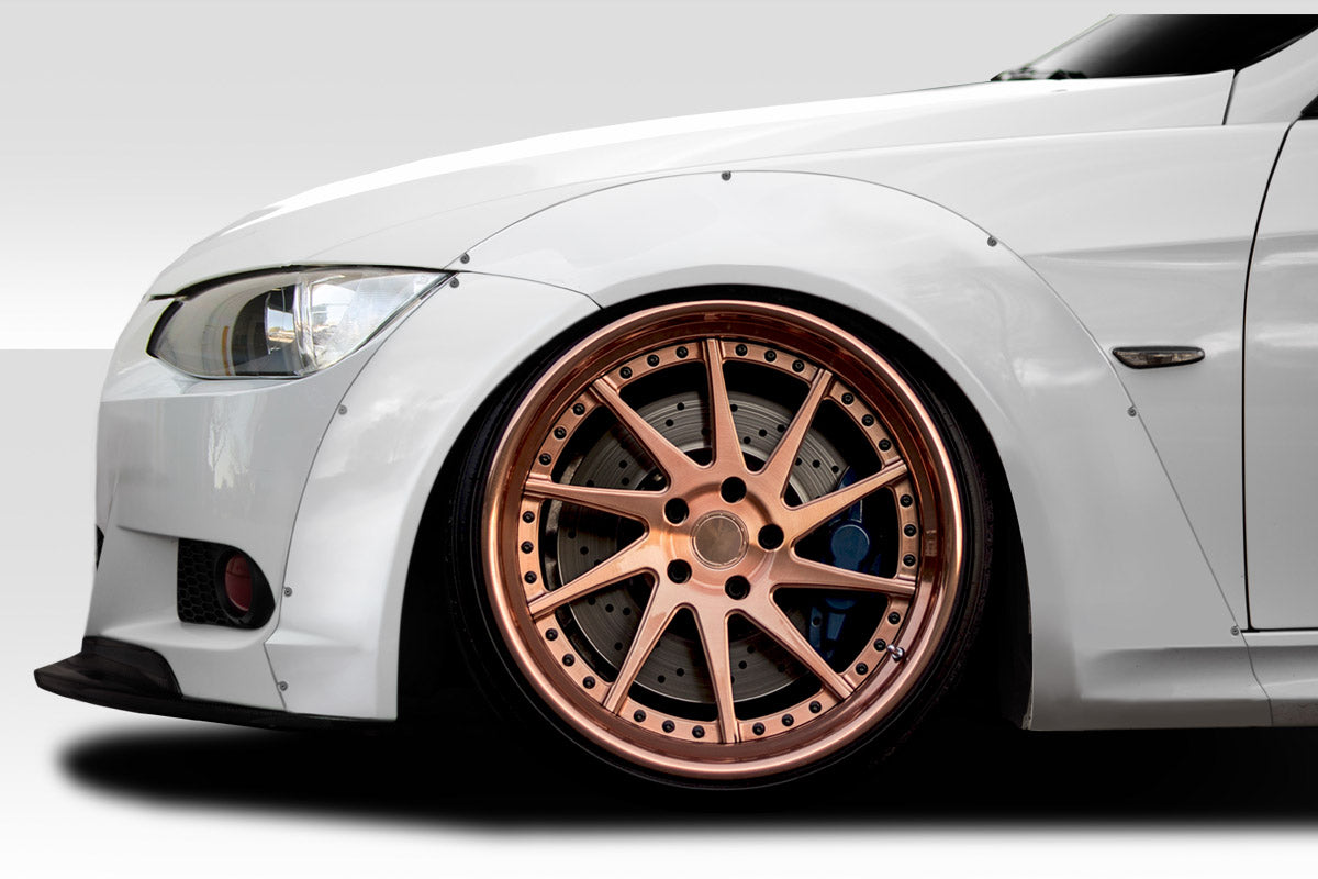 2007-2013 BMW 3 Series E92 2dr E93 Convertible Duraflex Circuit Wide Body Front Fender Flares (+65mm) - 4 Piece ( fits all...
