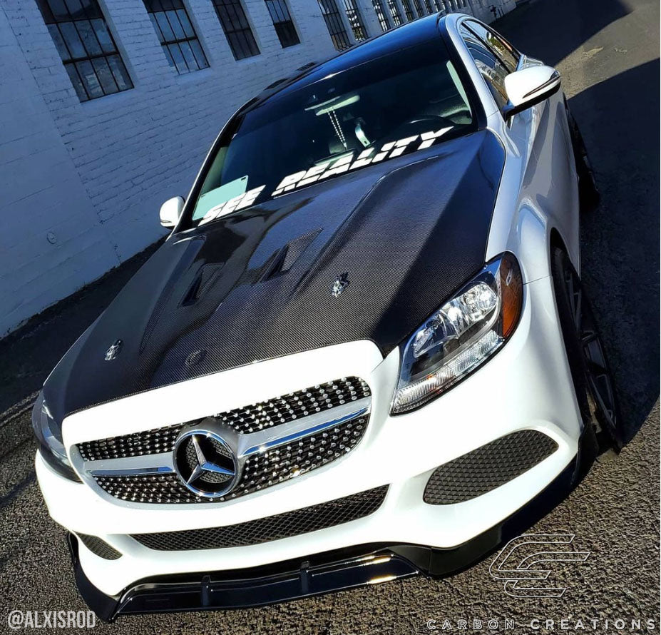 2015-2021 Mercedes C Class W205 Carbon Creations DriTech Black Series Look Hood - 1 Piece