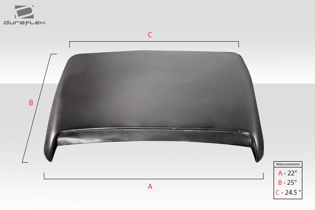 1996-2000 Honda Civic HB Duraflex Sleek V2 Roof Wing Spoiler - 1 Piece