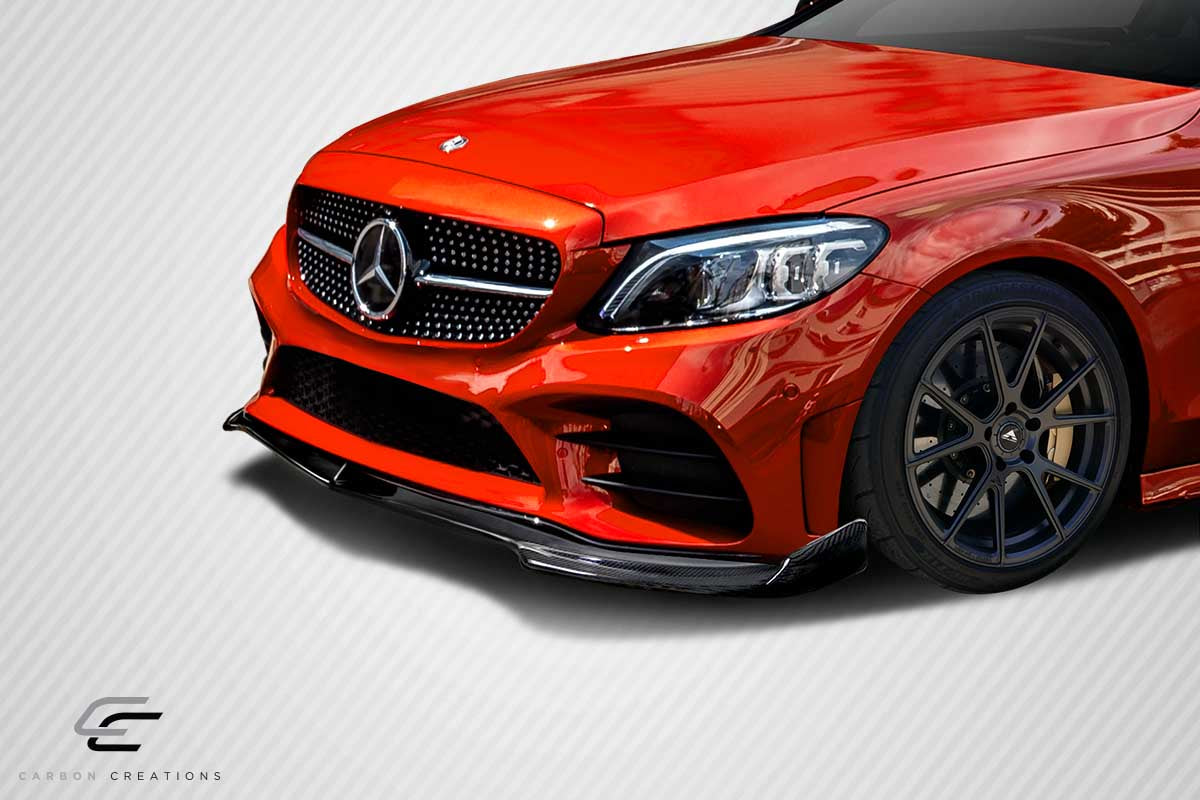 2015-2021 Mercedes C Class W205 Carbon Creations DriTech Fortune Front Lip - 1 Piece ( For AMG Bumper only)