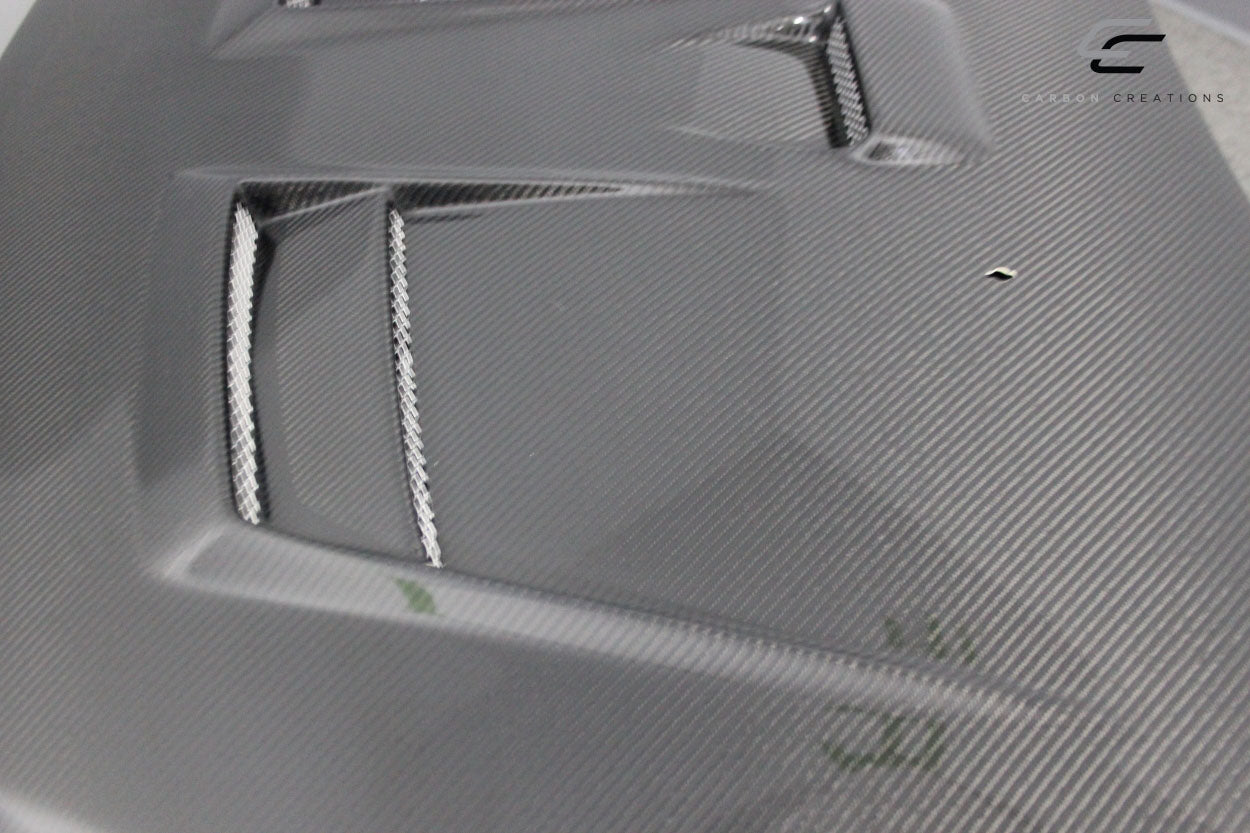 2008-2017 Mitsubishi Lancer / Lancer Evolution 10 Carbon Creations D Spec Hood - 1 Piece