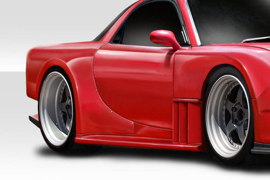 1993-1997 Mazda RX-7 Duraflex Bossen Wide Body Rear Fender Flares- 2 Piece