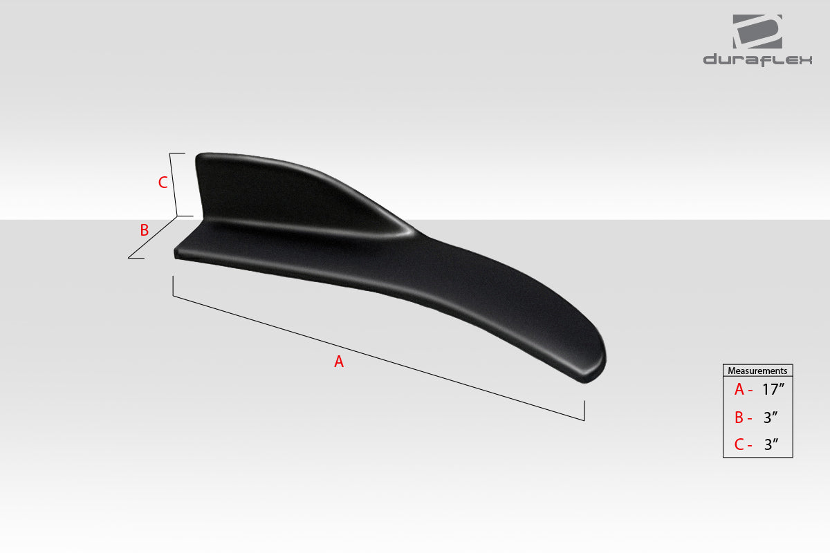 Universal Duraflex Front / Rear Type 2 Winglet Splitters - 2 Piece