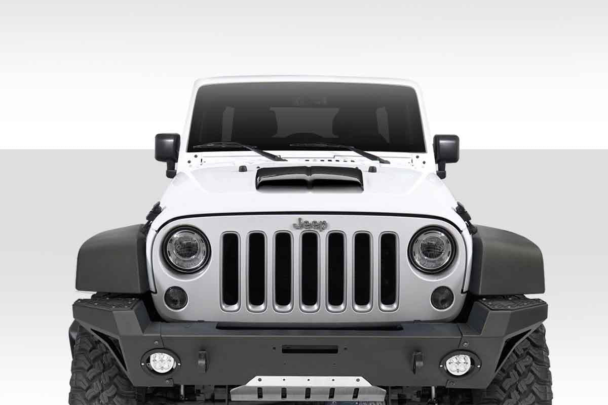 Universal Duraflex Dual Ram Air Hood Scoop - 1 Piece