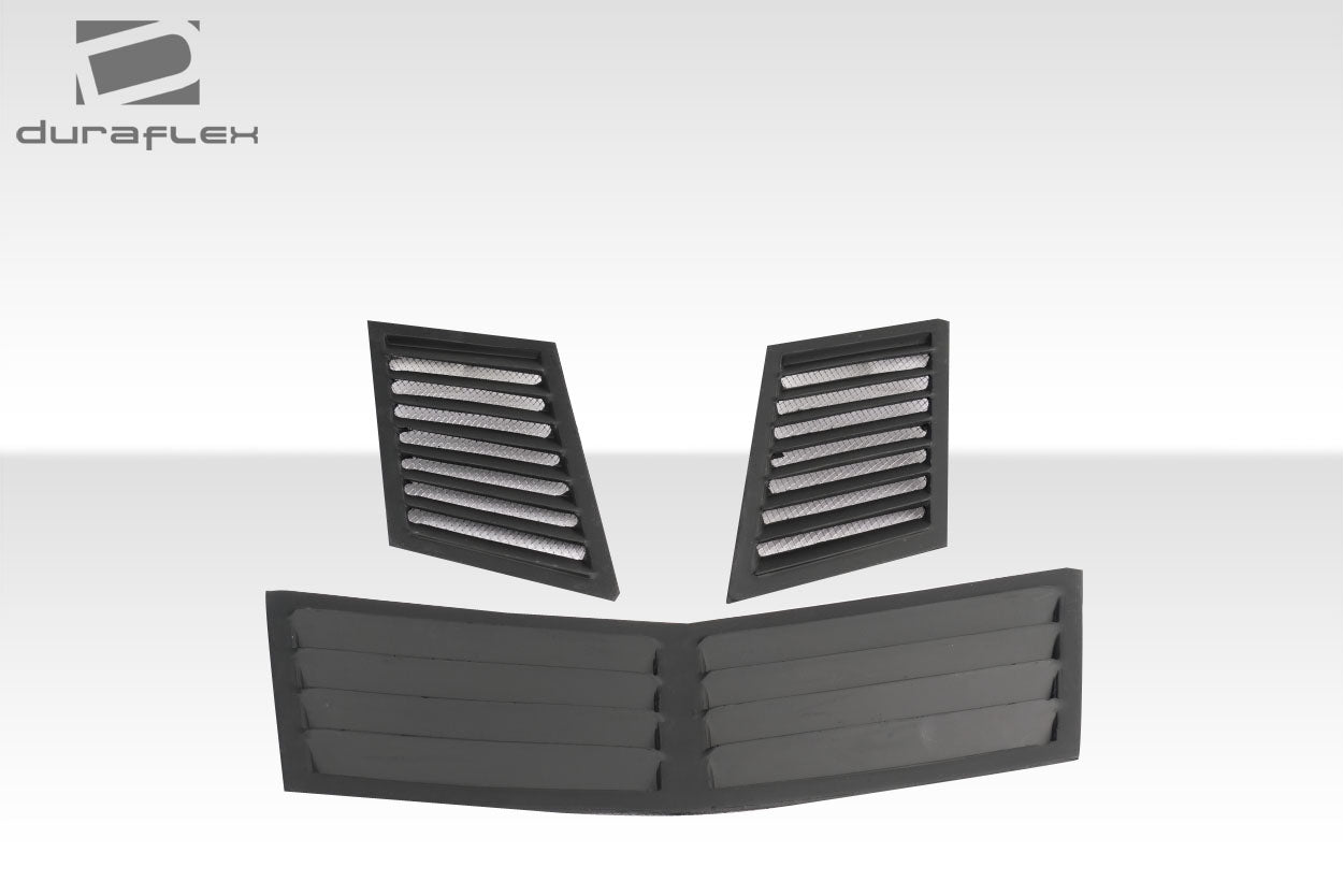 Universal Duraflex Trackstar 1 Hood Vents - 3 Piece