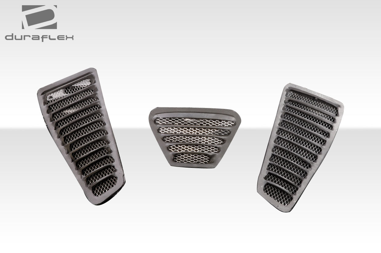 Universal Duraflex Trackstar 3 Hood Vents - 3 Piece