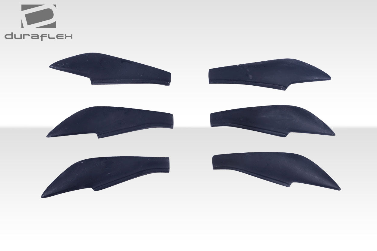 2013-2020 Scion FR-S Toyota 86 Subaru BRZ Duraflex GT500 V3 Rear Bumper Canards - 6 Piece