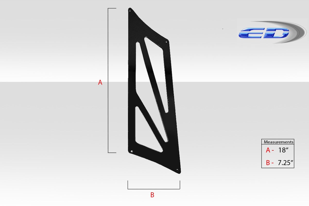 Universal Tall 19" VRX Wing Stands - 4 Piece ( Includes bottom mounting bracket )
