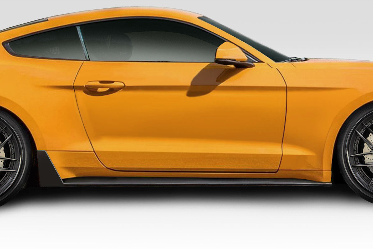 2015-2023 Ford Mustang Duraflex Grid V2 Side Skirts Rocker Panels - 2 Piece