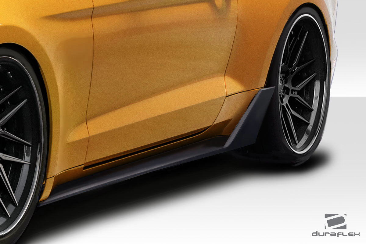 2015-2023 Ford Mustang Duraflex Grid V2 Side Skirts Rocker Panels - 2 Piece