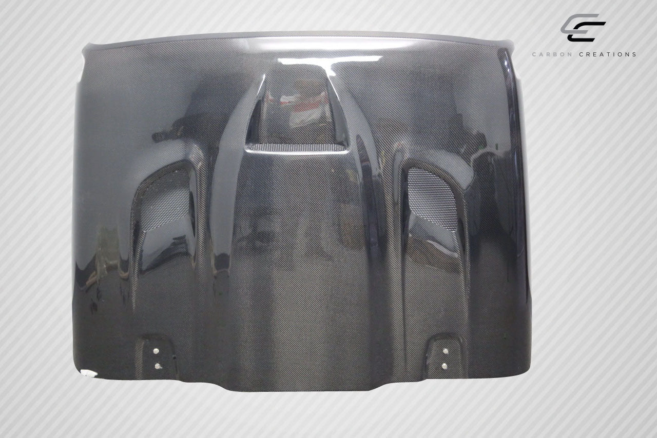 2018-2025 Jeep Wrangler JL Gladiator JT Carbon Creations Hellcat Look Hood - 1 piece