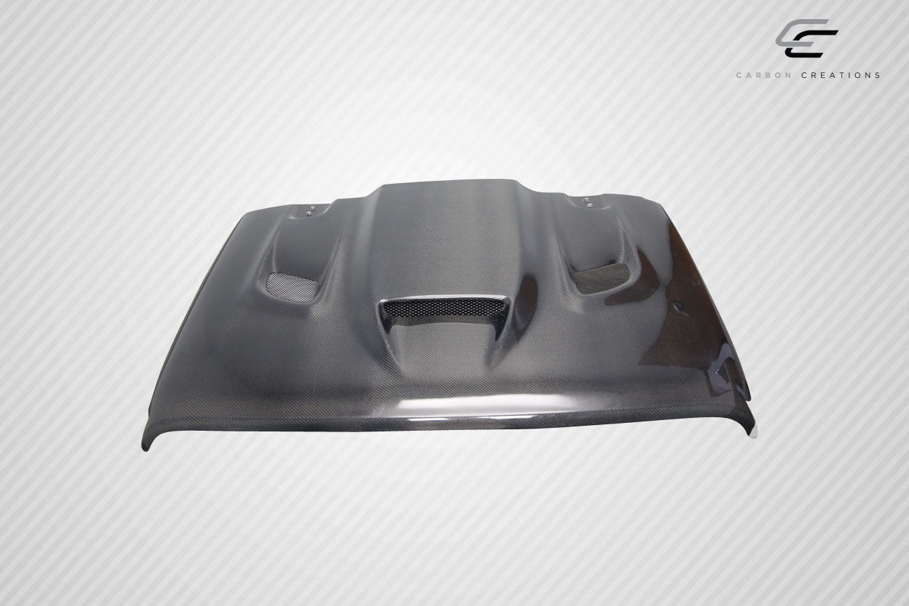 2018-2025 Jeep Wrangler JL Gladiator JT Carbon Creations Hellcat Look Hood - 1 piece