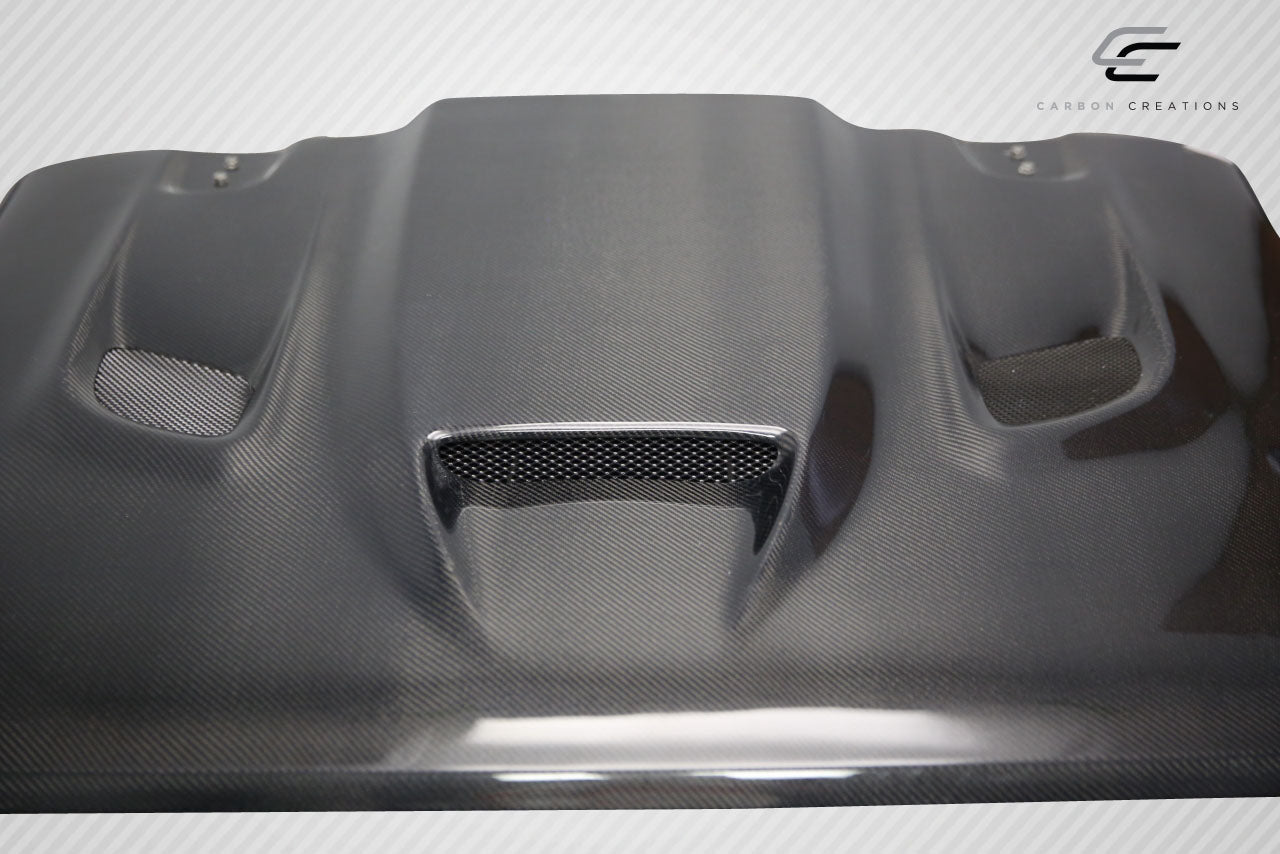 2019-2023 Jeep Wrangler JL Gladiator JT Carbon Creations Hellcat Look Hood - 1 piece