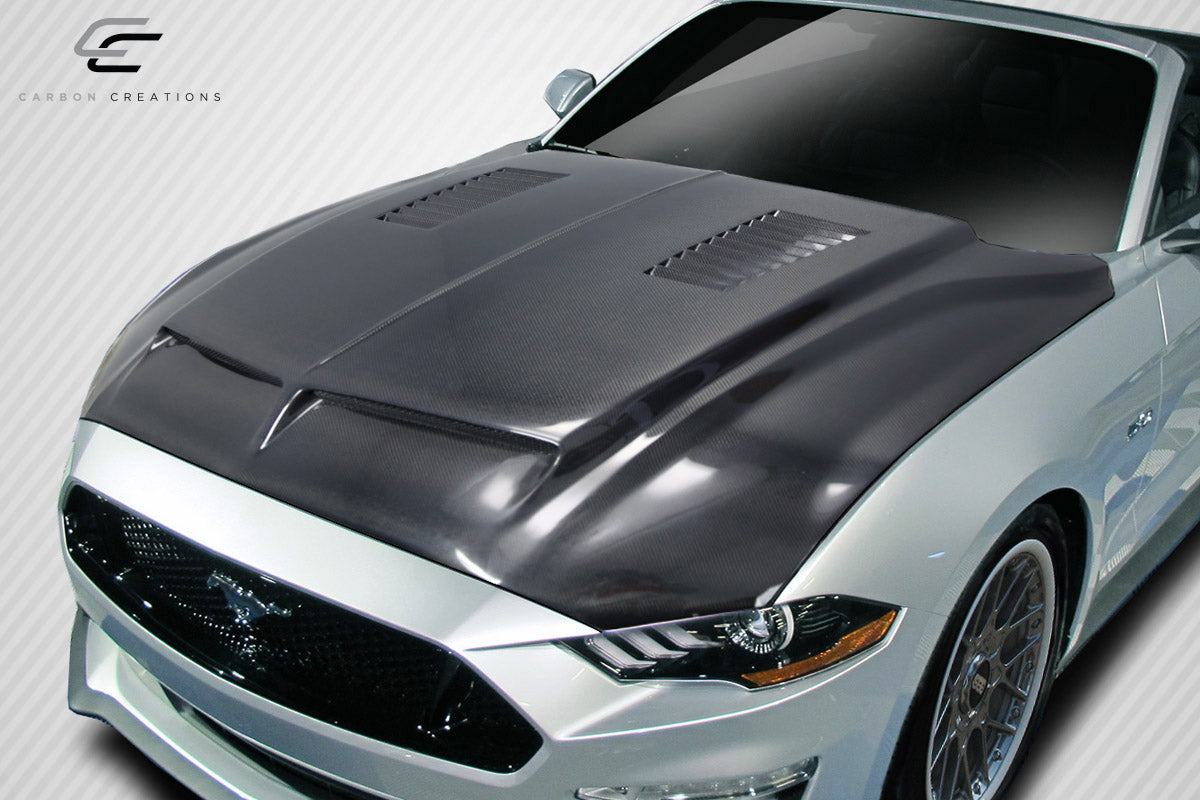 2018-2023 Ford Mustang Carbon Creations GT500 Hood - 1 Piece