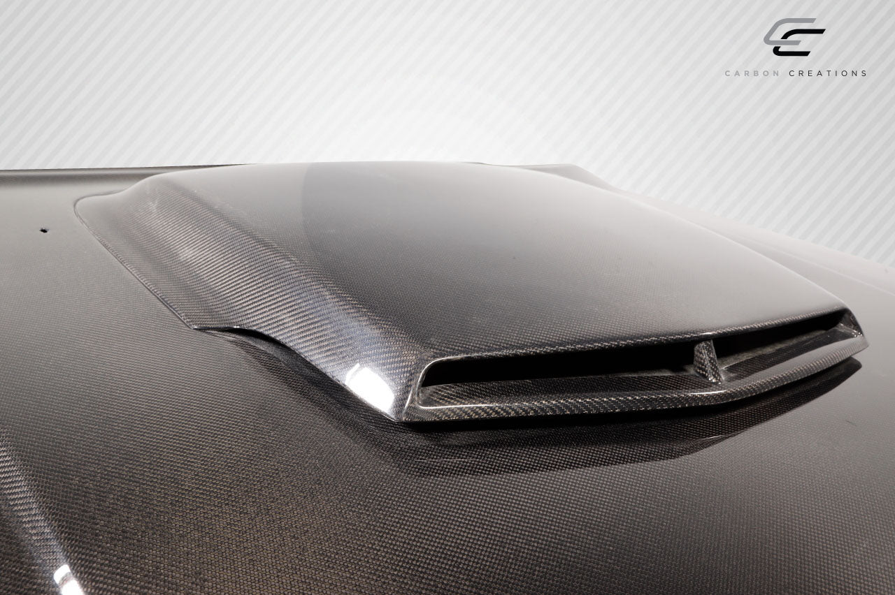 2008-2023 Dodge Challenger Carbon Creations TA Look Hood - 1 Piece
