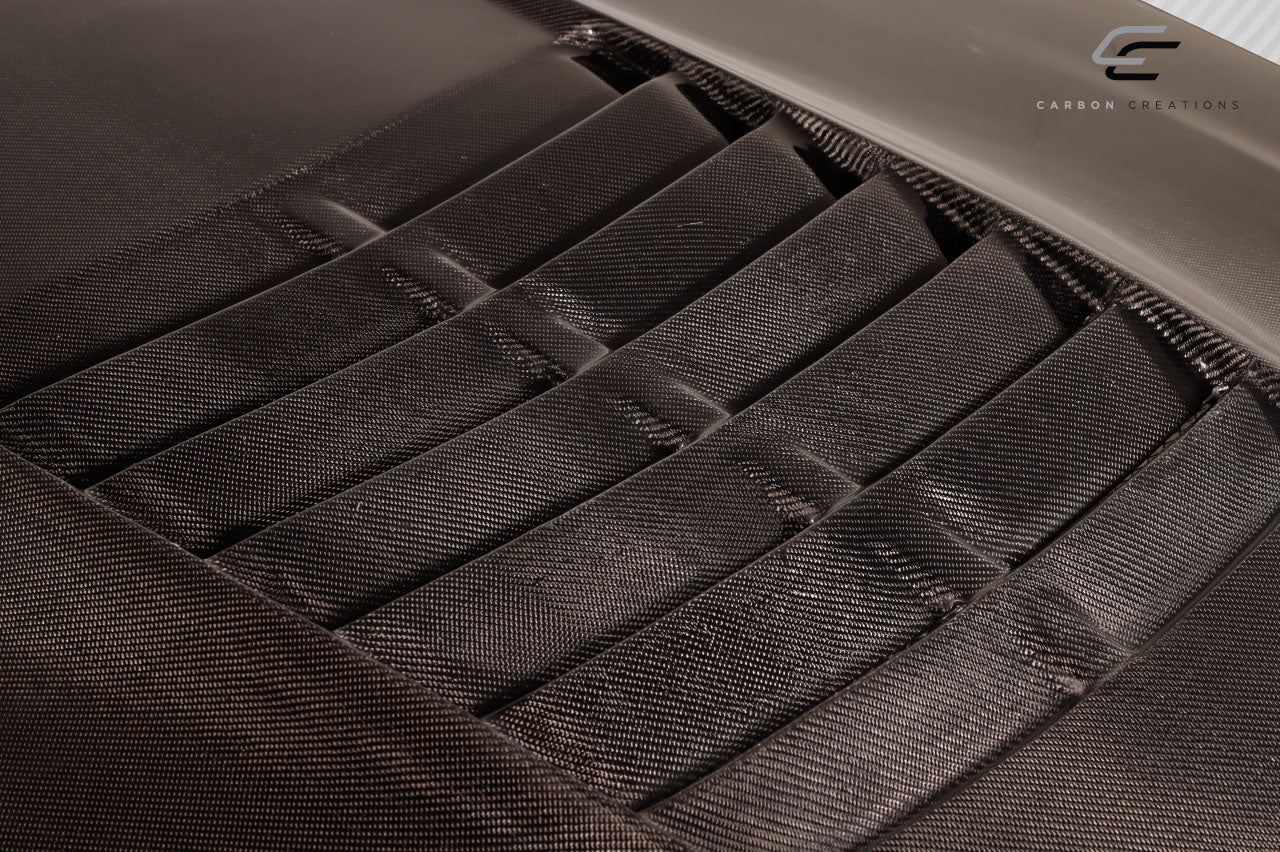 2010-2012 Ford Mustang Carbon Creations GT500 V2 Hood - 1 piece