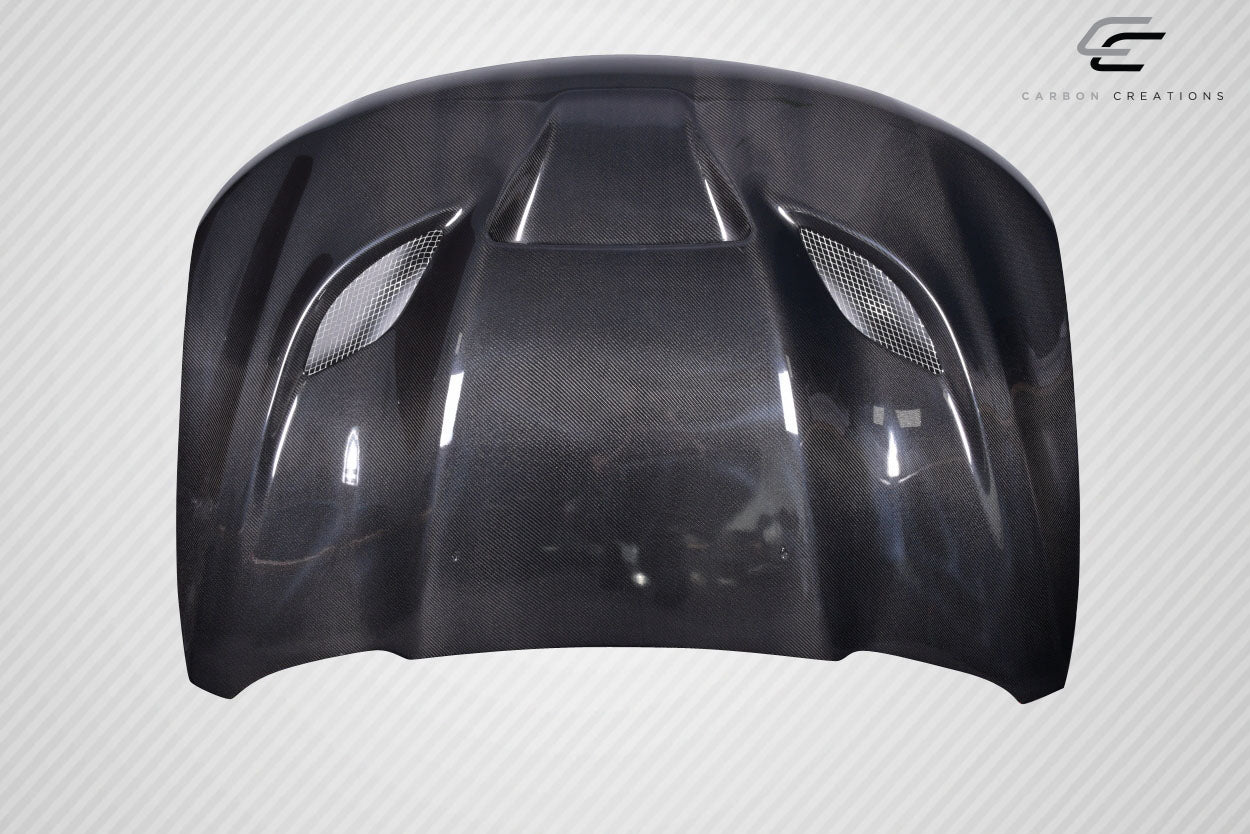 2011-2022 Jeep Grand Cherokee Carbon Creations Hellcat Look Hood - 1 Piece