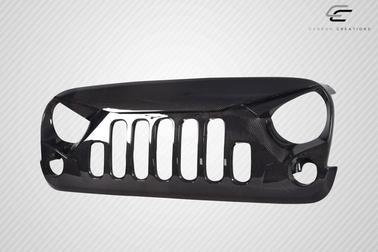 2007-2018 Jeep Wrangler Carbon Creations Predator Grille - 1 Piece (S)