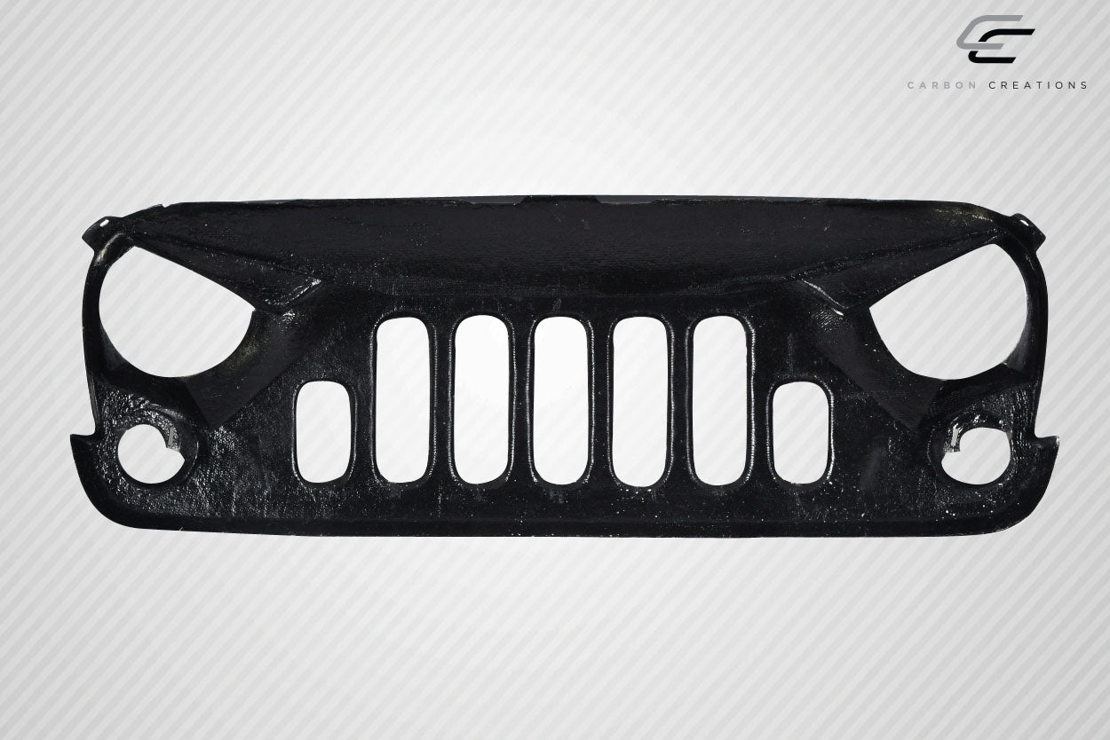 2007-2018 Jeep Wrangler Carbon Creations Predator Grille - 1 Piece