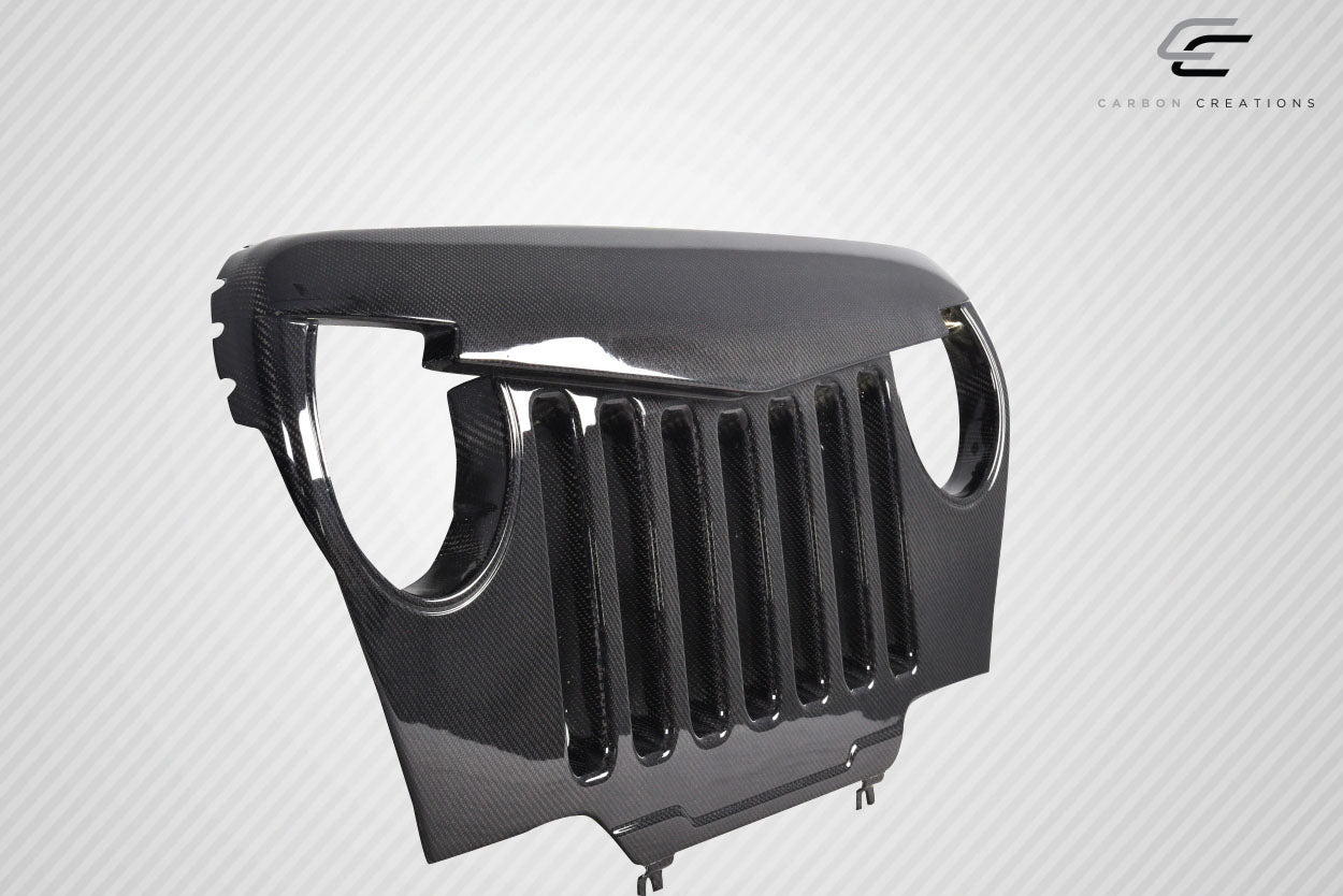 1997-2006 Jeep Wrangler Carbon Creations Predator Grille - 1 Piece (S)
