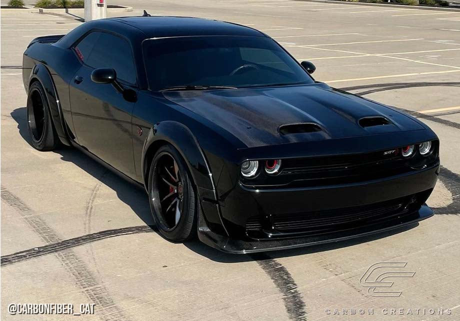 2008-2023 Dodge Challenger Carbon Creations Redeye Look Hood - 1 Piece