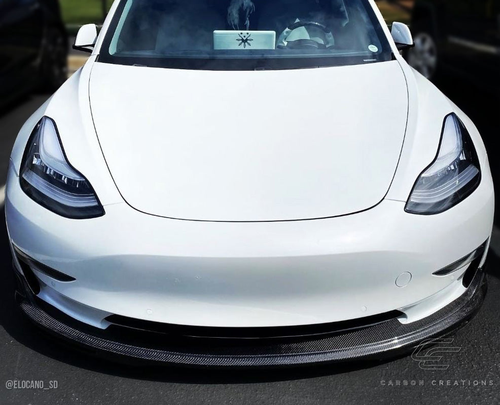 2017-2023 Tesla Model 3 Carbon Creations GT Concept Front Lip - 1 Piece